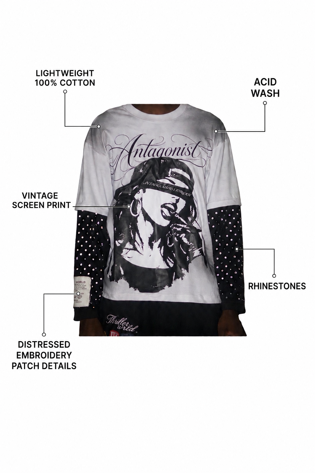 Antagonist longsleeve(White)